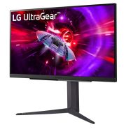 Монитор LG 27GR83Q-B, 27" UltraGear IPS, 1ms (GtG), 240Hz, 1000:1, 400cd/m2, QHD 2560x1440, AMD FreeSync, G-Sync Compatible, HDR 400, DCI-P3 95%, VRR, USB, HDMI, DisplayPort, Height Adjustable, Tilt, Swivel, Black