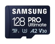 Памет Samsung 128GB micro SD Card PRO Ultimate with USB Reader , UHS-I, Read 200MB/s - Write 130MB/s, U3, V30, A2