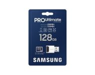 Памет Samsung 128GB micro SD Card PRO Ultimate with USB Reader , UHS-I, Read 200MB/s - Write 130MB/s, U3, V30, A2