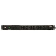 Филтър Tripp Lite by Eaton 3.7kW Single-Phase Local Metered PDU, 208/230V (8 C13 & 2 C19), C20 / L6-20P Adapter, 12 ft. (3.66 m) Cord, 1U Rack-Mount, TAA