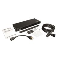 Филтър Tripp Lite by Eaton 3.7kW Single-Phase Local Metered PDU, 208/230V (8 C13 & 2 C19), C20 / L6-20P Adapter, 12 ft. (3.66 m) Cord, 1U Rack-Mount, TAA