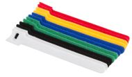 Кабелна връзка Lanberg velcro cable ties 12mmx15cm 12pcs, white, black, green, blue, yellow, red