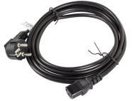 Кабел Lanberg CEE 7/7 -> IEC 320 C13 power cord 3m VDE, black