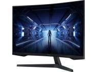 Монитор Samsung C27G55TQ, 27" Odyssey GAMING, Curved 1000R, VA QLED, 144 Hz, 1 ms MPRT, 2560x1440, 300 cd/m2, 2500:1 Contrast, FreeSync Premium, HDR10, Eye Saver Mode, Flicker Free, Game Mode, Display Port 1.2, HDMI 2.0, Headphone Jack,  178°/178°, Black