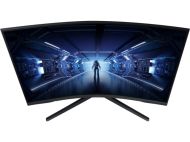 Монитор Samsung C27G55TQ, 27" Odyssey GAMING, Curved 1000R, VA QLED, 144 Hz, 1 ms MPRT, 2560x1440, 300 cd/m2, 2500:1 Contrast, FreeSync Premium, HDR10, Eye Saver Mode, Flicker Free, Game Mode, Display Port 1.2, HDMI 2.0, Headphone Jack,  178°/178°, Black