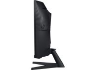 Монитор Samsung C27G55TQ, 27" Odyssey GAMING, Curved 1000R, VA QLED, 144 Hz, 1 ms MPRT, 2560x1440, 300 cd/m2, 2500:1 Contrast, FreeSync Premium, HDR10, Eye Saver Mode, Flicker Free, Game Mode, Display Port 1.2, HDMI 2.0, Headphone Jack,  178°/178°, Black
