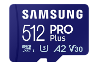 Карта памет Samsung PRO Plus, microSDXC, UHS-I, 512GB, Адаптер, USB четец