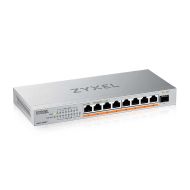 Комутатор ZyXEL XMG-108 8 Ports 2,5G + 1 SFP+, 8 ports 100W total PoE++ Desktop MultiGig unmanaged Switch