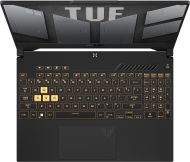 Лаптоп ASUS TUF F15 FX707ZC4-HX009 Intel Core i7-12700H, 15.6 FHD IPS 144Hz, 2x8GB DDR4, 512GB SSD, nVIdia RTX 3050 4GB GDDR6, WiFi 6