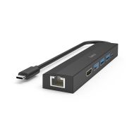 USB-C хъб HAMA, мултипорт, 6 порта, 3 x USB-A, USB-C, HDMI, LAN/Ethernet