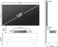 Телевизор Hisense 120" 120L5HA, 4K Ultra HD 3840x2160, Laser TV