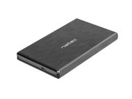 Кутия за твърд диск Natec External HDD/SSD Enclosure Rhino SATA 2.5" USB 2.0 Aluminium Slim Black