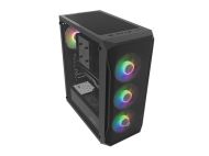 Кутия за компютър Fury PC Case Shobo SH4F RGB Midi Tower, Window, Black