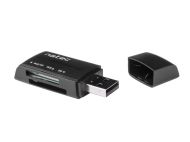 Аксесоар Natec Card Reader MINI ANT 3 SDHC MMC M2 MICRO SD USB 2.0 Black