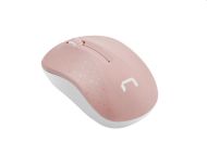 Мишка Natec Mouse Toucan Wireless 1600 DPI Optical Pink-White