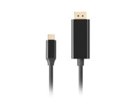 Кабел Lanberg USB-C (M) -> Displayport(M) 1.2 4K 60hz cable 3m, black