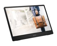 Монитор MSI PRO MP161 E2, Portable Monitor, 15.6" FHD IPS, Ultra Slim Design 1.08 cm, Connect with Smartphone, Display Kit app, MSI EyesErgo, Built-in Ergo Fold-out Kickstand, Built-in Speakers 2x 1.5W, 2x USB Type-C (DP 1.2a, 15W PD), mini HDMI, 4ms, 0.7