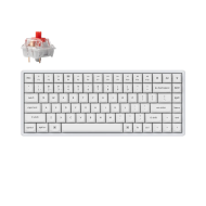 Геймърска механична клавиатура Keychron K2 Pro White QMK/VIA Hot-Swappable K Pro Red Switch, RGB Backlight Plastic Frame