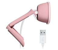 Уеб камера с микрофон Logitech BRIO 100, Full-HD, USB-A, Розова