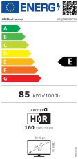 Телевизор LG 65QNED80T3A, 65" 4K QNED HDR Smart TV, 3840x2160, DVB-T2/C/S2, Alpha 5 AI 4K Gen7, HDR 10 PRO, webOS 24 ThinQ, 4K Upscaling, WiFi 5, Voice Controll, Bluetooth 5.1, AirPlay 2, LAN, CI, HDMI, SPDIF, 2 pole Stand , Silver