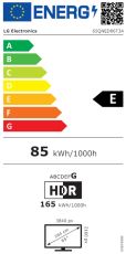 Телевизор LG 65QNED86T3A, 65" 4K QNED HDR Smart TV, 3840x2160, DVB-T2/C/S2, Alpha 8 AI 4K Gen7, 120Hz, HDR 10 PRO, webOS 24 ThinQ, 4K Upscaling, FreeSync, WiFi 5, Multi View, Bluetooth 5.1, AirPlay 2, LAN, CI, HDMI, SPDIF,  Crescent Stand, Silver