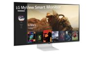 Монитор LG 43SQ700S-W, 42.5" IPS Smart webOS, ThinQ, 5ms, 1200:1, 300cd/m, 4K UHD (3840x2160) AG, HDR 10, DCI-P3 80%, HDMI, USB, USB Type-C, PD 65W, Wi-Fi B/in, AirPlay 2, Virtual surround, Speacers 10W x 2, LAN, Bluetooth Tilt, Black