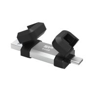 USB памет Silicon Power C51 64GB, USB-А и USB Type-C (USB 3.2 Gen 1)