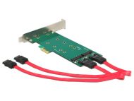 Карта Delock PCI Express x1 - 2 x internal M.2 Key B 110 mm