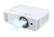 Мултимедиен проектор Acer Projector S1386WH, DLP, Short Throw, WXGA (1280x800), 3600 ANSI Lumens, 20000:1, 3D, HDMI, VGA, RCA, Audio in, Audio out, VGA out, DC Out (5V/1A, USB-A), Speaker 16W, Bluelight Shield, 3.1kg, White + Acer T82-W01MW 82.5" (16:10) 