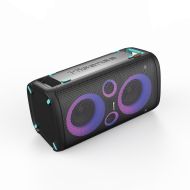 Аудио система Hisense Party Rocker One Plus (HP110) Bluetooth Speaker with 300W Power, Built-in Woofer, Karaoke Mode, Built-in Wireless Charging Pad, AUX Input and Output, USB, 15 Hour Long-Lasting Battery 4 x 2500Ah, 2x mics included