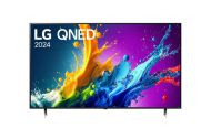 Телевизор LG 86QNED80T3A, 86" 4K HDR Smart QNED TV, 3840x2160, DVB-T2/C/S2, AI Alpha 5 Gen7, HDR 10 PRO, webOS 24, ThinQ AI, WiFi, Clear Voice, AI Upscaling, AI Sound Pro (Virtual 9.1.2 Up-mix), Bluetooth, Hdmi, CI, LAN, AirPlay2, SPDIF, 2 Pole stand, Sil