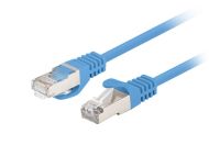 Кабел Lanberg patch cord CAT.6 FTP 1m, blue, 10 pack