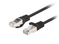Кабел Lanberg patch cord CAT.6 FTP 1.5m, black, 10 pack