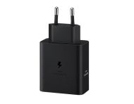 Зарядно устройство Samsung Power Adapter Duo 2x USB-C 50W - black