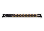 KVM Конзола ATEN CL5716M, 17" 16-Port PS/2-USB VGA Single Rail LCD KVM Switch