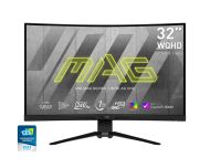 Монитор MSI MAG 325CQRXF, 31.5", Rapid VA, 240Hz, 1ms, WQHD 2560x1440, FreeSync Premium, HDR 400, ClearMR 7000, KVM, Mystic Light, Console mode, 400 nits, 4000:1, 100M;1, DP (1.4a), 2x HDMI (2.0), 1x Type-C (DP alt. PD 15W), USB HUB, Adj.Stand 100mm, Tilt