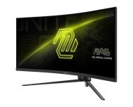 Монитор MSI MAG 345CQR, 34", VA, 180Hz, 1ms, UWQHD 3440x1440, 21:9, FreeSync Premium, HDR, Ai VISION, LBL, Night Vision, Console mode, VRR, CEC, 300 nits, 3000:1, 100M;1, DP (1.4a), 2x HDMI (2.0b), Headphone out, Adj.Stand 100mm, Swivel,Tilt, VESA