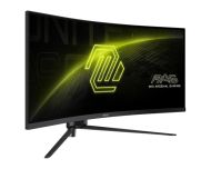 Монитор MSI MAG 345CQR, 34", VA, 180Hz, 1ms, UWQHD 3440x1440, 21:9, FreeSync Premium, HDR, Ai VISION, LBL, Night Vision, Console mode, VRR, CEC, 300 nits, 3000:1, 100M;1, DP (1.4a), 2x HDMI (2.0b), Headphone out, Adj.Stand 100mm, Swivel,Tilt, VESA