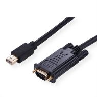 Cable Mini DP M - VGA M, 2m, Roline 11.04.5977