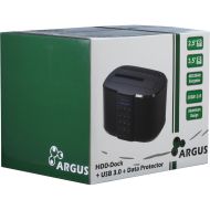 Криптираща докинг станция Inter-Tech Argus GD-PDLK02 за 2.5" или 3.5" SSD/HDD, 256-bit AES encryption
