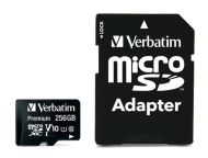 Памет Verbatim Premium micro SDXC 256GB Class 10 U1 (Incl. Adaptor)