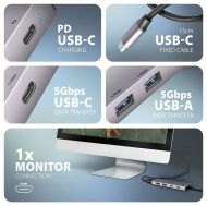 USB-C Multiport Dock, 5-port, PD, AXAGON HMC-5H60