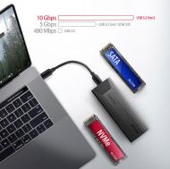 Ext case USB3 C-to-M.2 NVMe/SATA, AXAGON EEM2-GTS2