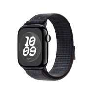 Каишка за часовник Apple Watch 40mm Nike Sport Loop: Black/Blue Nike Sport Loop