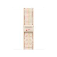 Каишка за часовник Apple Watch 40mm Nike Sport Loop: Starlight/Pink Nike Sport Loop