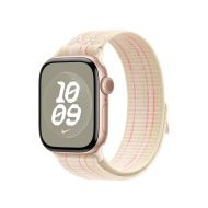 Каишка за часовник Apple Watch 40mm Nike Sport Loop: Starlight/Pink Nike Sport Loop