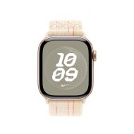 Каишка за часовник Apple Watch 40mm Nike Sport Loop: Starlight/Pink Nike Sport Loop