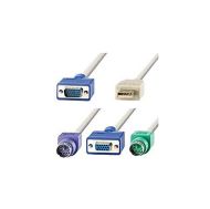 Cable KVM 1xHD15M/F,1xUSB A/2xPS2M,1.8m,11.01.4702