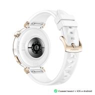 Часовник Huawei Watch GT5 Pro Jana-B29F, 1.32" Amoled 466x466, PPI 352, BT5.2, BLE/BR/EDR, 323mAh, 40-meter free diving, HUAWEI TruSense System, ECG analysis, Battery life up to 7 days, Compatible with iOS and Android devices, White Fluoroelastomer
