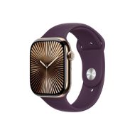 Каишка за часовник Apple Watch 46mm Sport Band: Plum Sport Band - S/M (Seasonal)